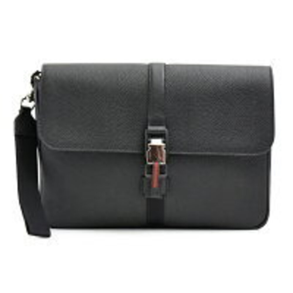 Gucci Business Bag Clutch Handbag Leather Black
